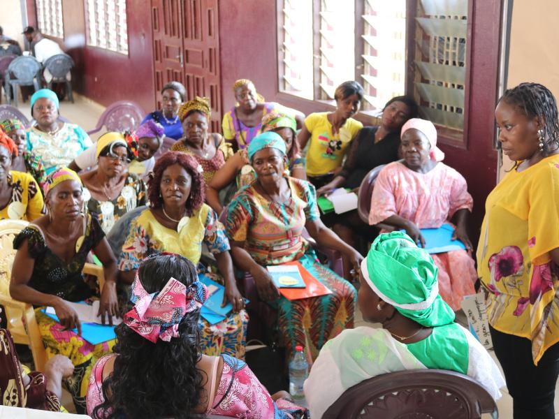 Womens group in a workshop